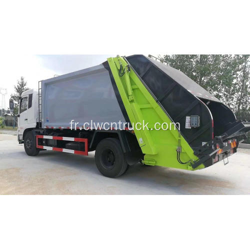 Type de luxe Dongfeng 180hp 12cbm Garbage Compacting Truck